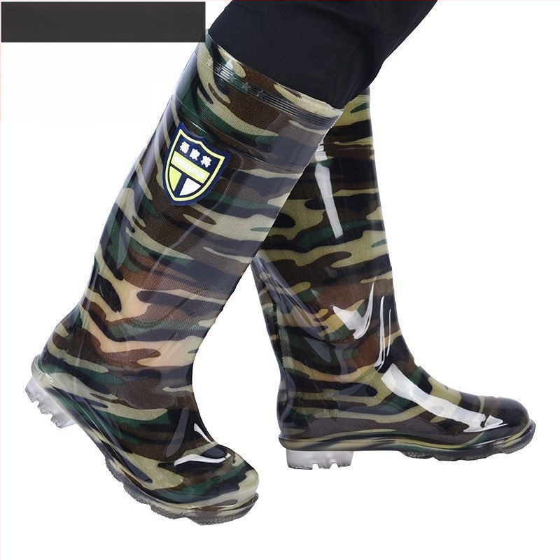 Γαλότσες βροχής PVC, υψηλός σωλήνας, αναπνέουσες και ζεστές, αντιολισθητικές