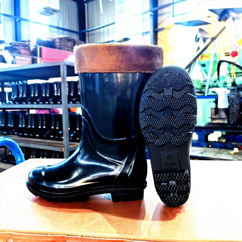 Γαλότσες βροχής PVC, υψηλός σωλήνας, αναπνέουσες και ζεστές, αντιολισθητικές