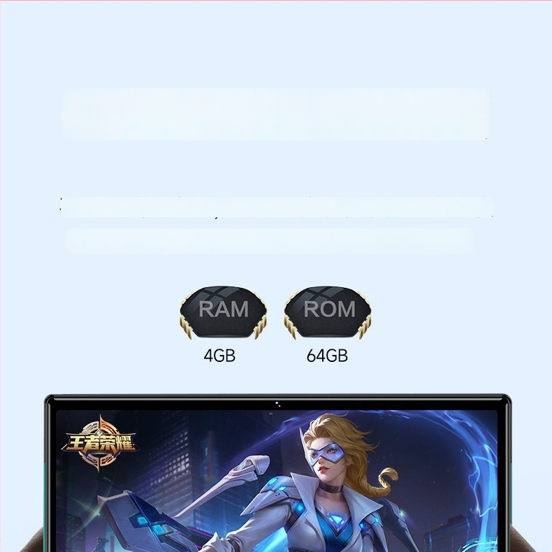 P16 táblagép Androiddal, nyolcmagos processzor, 64 GB tárhely, kettős kamera, Wi-Fi