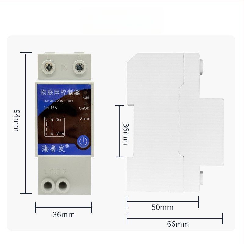IoT цифров превключвател с таймер и прекъсвач – дистанционно управление чрез мобилен телефон и компютър, AC 48–260V, огнеупорен PC панел, марка Hperfor