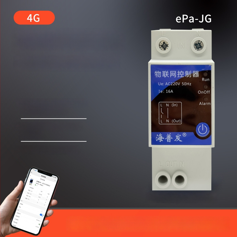 IoT цифров превключвател с таймер и прекъсвач – дистанционно управление чрез мобилен телефон и компютър, AC 48–260V, огнеупорен PC панел, марка Hperfor