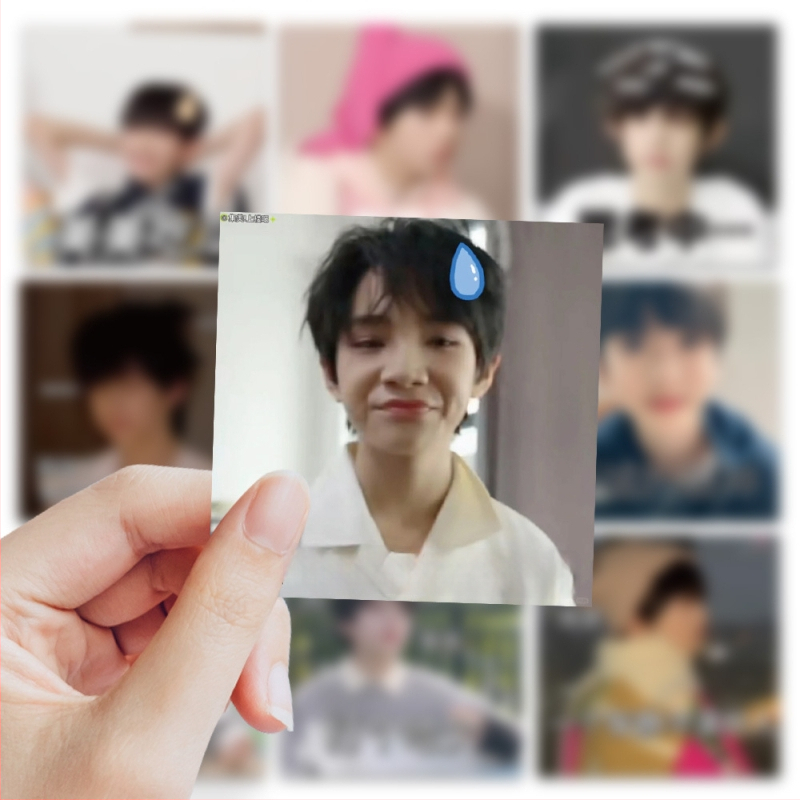 Σετ αυτοκόλλητων Rucheng, 63 φύλλα, γλυκό στυλ, εκτύπωση, αυτοκόλλητα με κόλλα