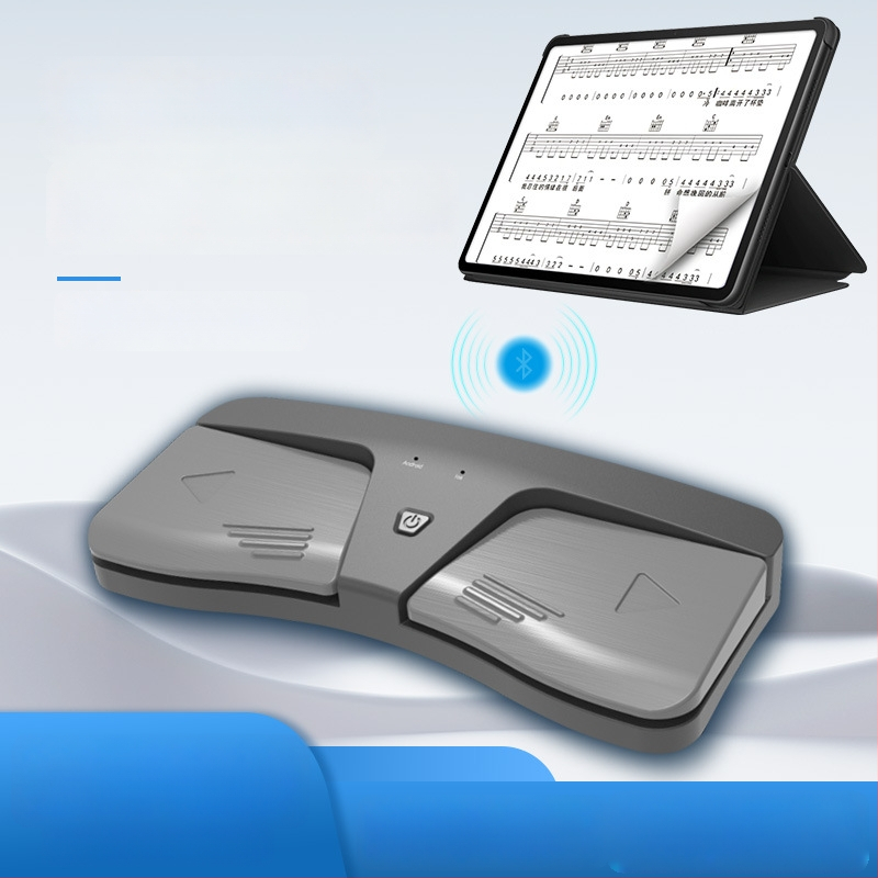 Pedal-operated page turner για μουσικές παρτιτούρες για ηλεκτρονικά πληκτρολόγια, ABS σκληρό περίβλημα, μοντέλο Music translator, συσκευασία: χαρτοκιβώτιο