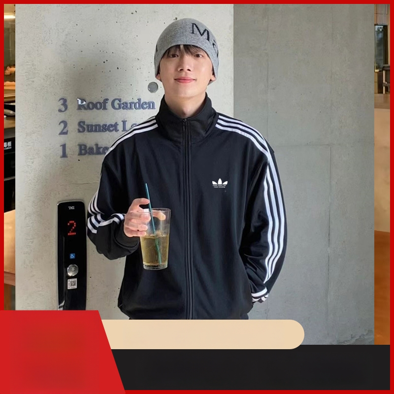 Clover hímzett sportos dzseki, uniszex, álló gallér, hosszú ujjú, 91–95% poliészter