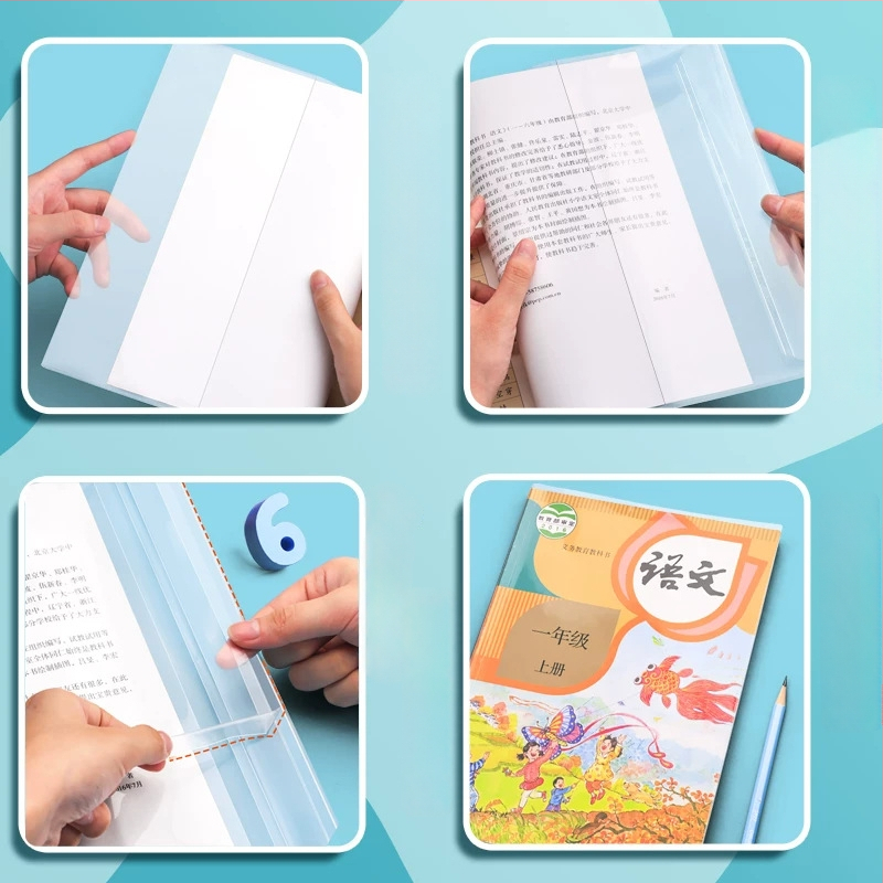 Átlátszó könyvborító készlet 7–9. osztályos tanulóknak, PP anyag