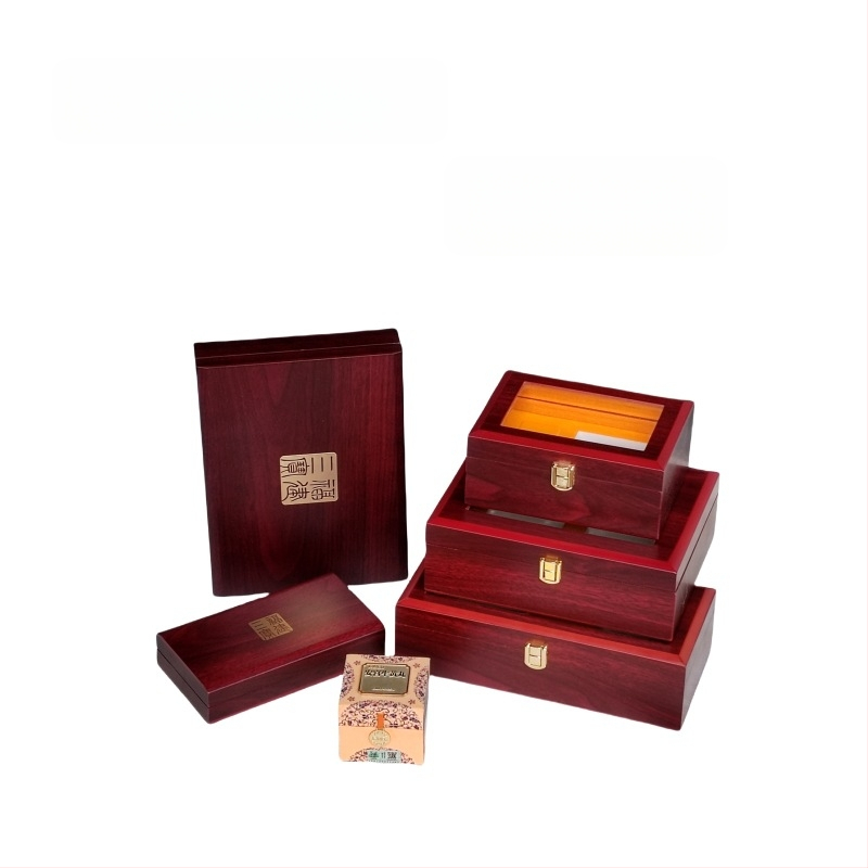 Ξύλινο κενό δώρου κουτί για συσκευασία χαπιών Pien Tze Huang Angong Niuhuang, μοντέλο 013, υλικό: ξύλο (fiberboard), τεχνική: ζεστή εκτύπωση με ασημένιο φινίρισμα, επένδυση: EVA βαμβάκι