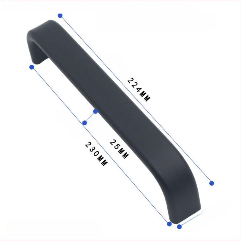 Mâner pentru mobilier din aliaj de aluminiu, design tip bară, finisaj anodizat, model 316, stil modern minimalist, montaj pe suprafață