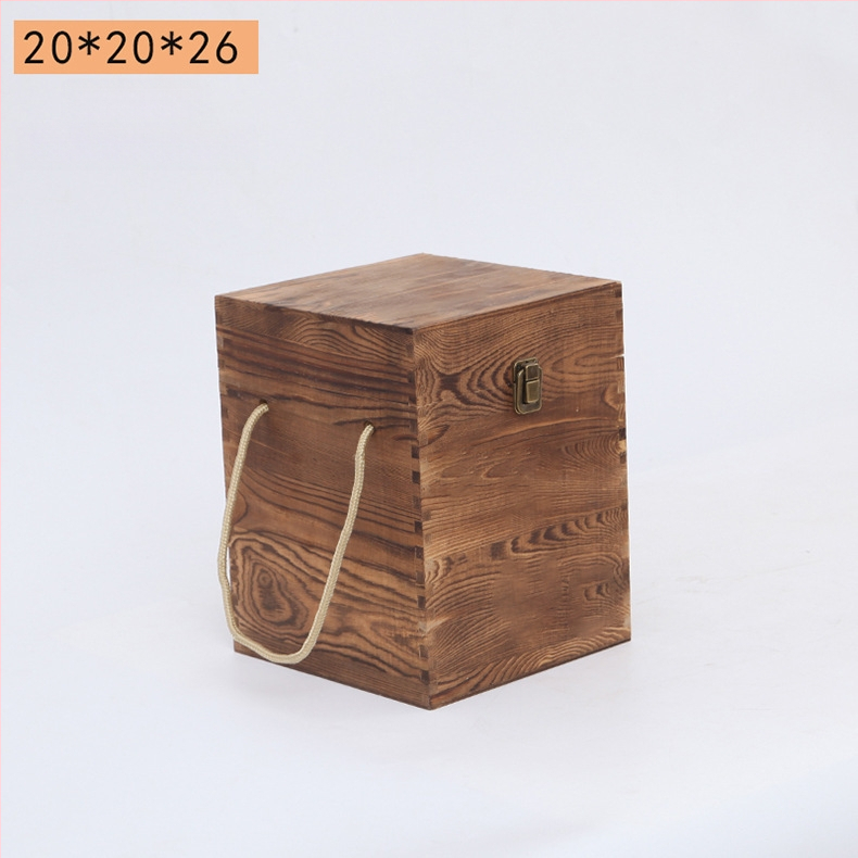 Дървена кутия за вино за две бутилки, гравирана, естествена дървесина, персонализирана облицовка, модел JXQ509