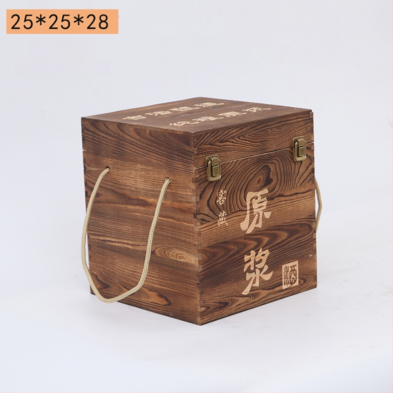 Дървена кутия за вино за две бутилки, гравирана, естествена дървесина, персонализирана облицовка, модел JXQ509