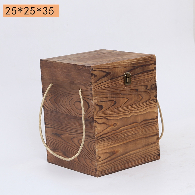 Дървена кутия за вино за две бутилки, гравирана, естествена дървесина, персонализирана облицовка, модел JXQ509