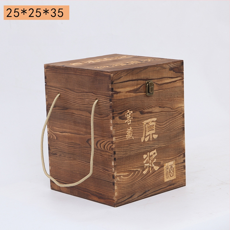 Дървена кутия за вино за две бутилки, гравирана, естествена дървесина, персонализирана облицовка, модел JXQ509