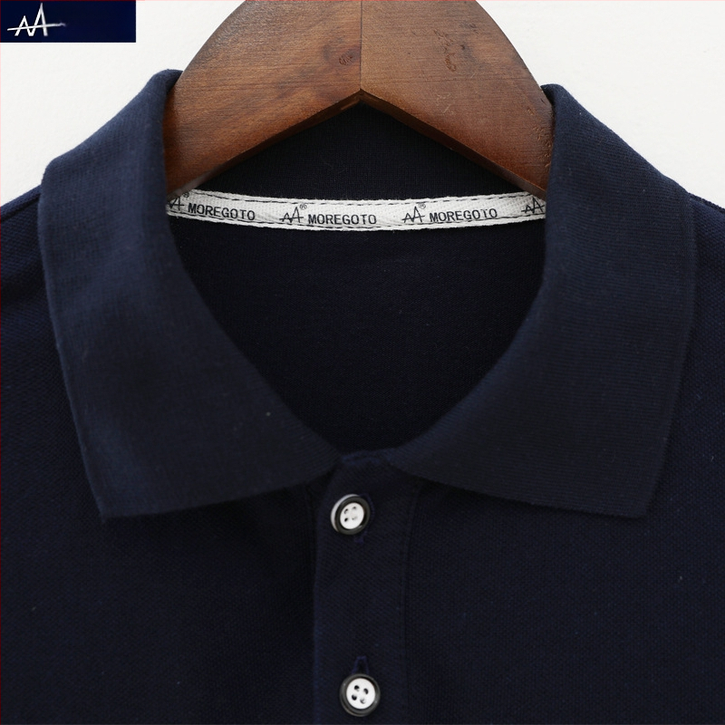 Pólo tričko pre chlapcov – bavlna, dlhé rukávy, bez potlače, pre deti 8+ rokov