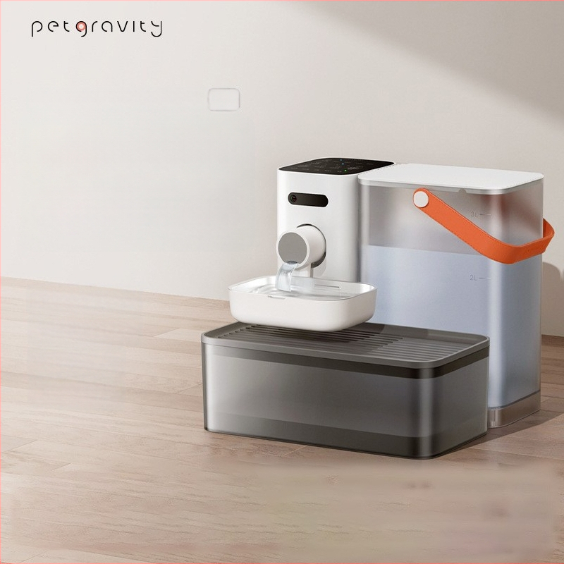Δοχείο νερού για κατοικίδια με έλεγχο μέσω εφαρμογής, αποσπώμενος σχεδιασμός, κατάλληλο για σκύλους και γάτες, βάρος 1,8 kg
