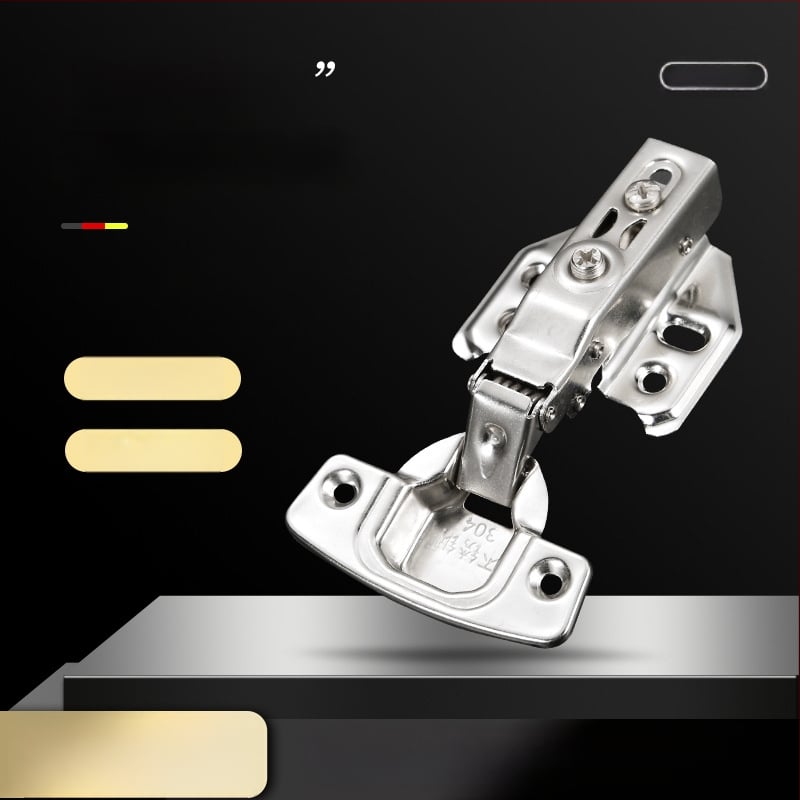 Γυαλισμένος μεντεσές από ανοξείδωτο χάλυβα για πόρτες ντουλάπας με αμορτισέρ, 304