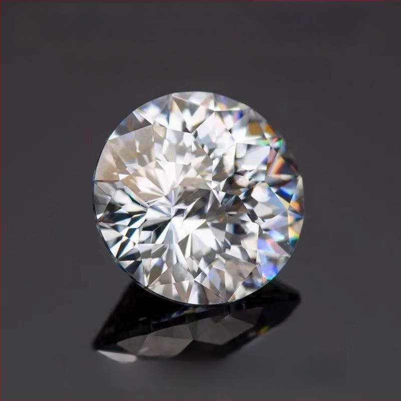 Moissanite λίθος – στρογγυλός, Imperial Κόψη, VVS Διαύγεια, τεχνητή προέλευση