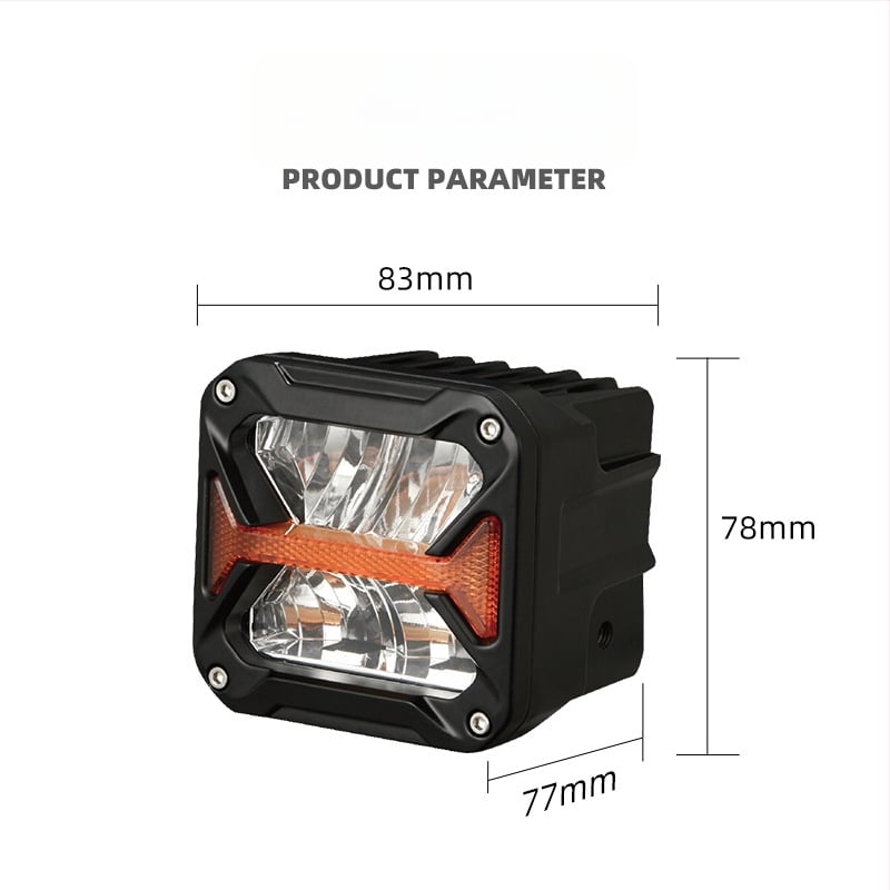 LED off-road jármű spotlámpa, 40W, 12-80V, 8000 lm, 4000-6500K, élettartam 50000 h