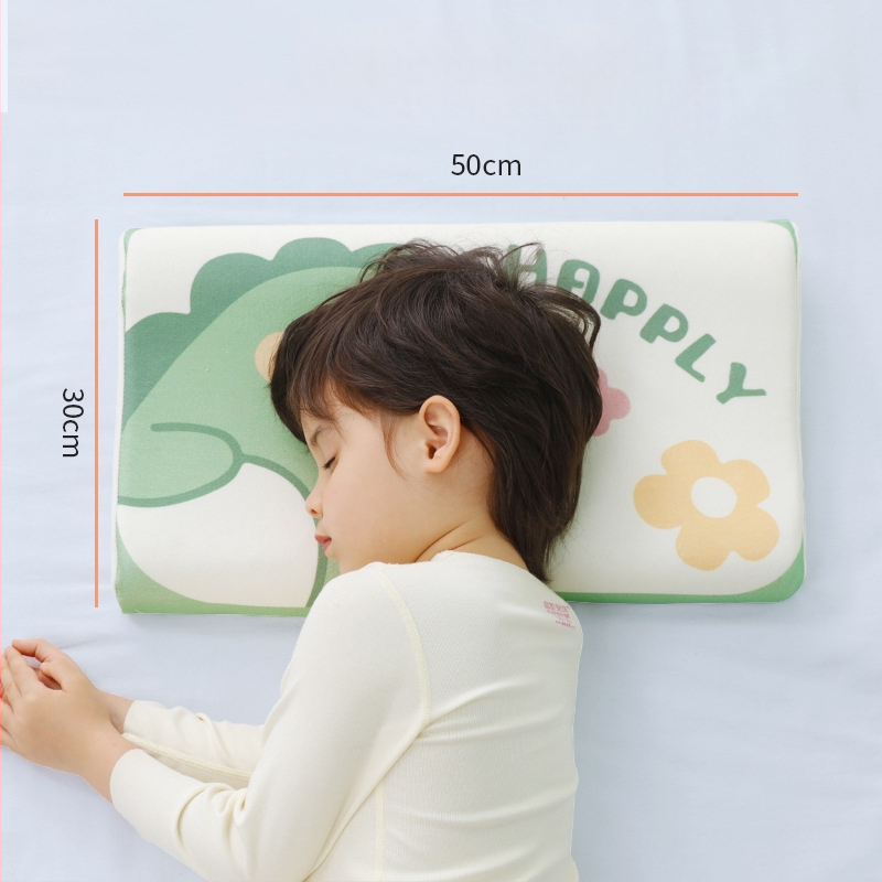 Детска латексова възглавница Kadoubei — естествен латекс, съдържание латекс повече от 90%, ядро: 100% памук, форма: правоъгълник