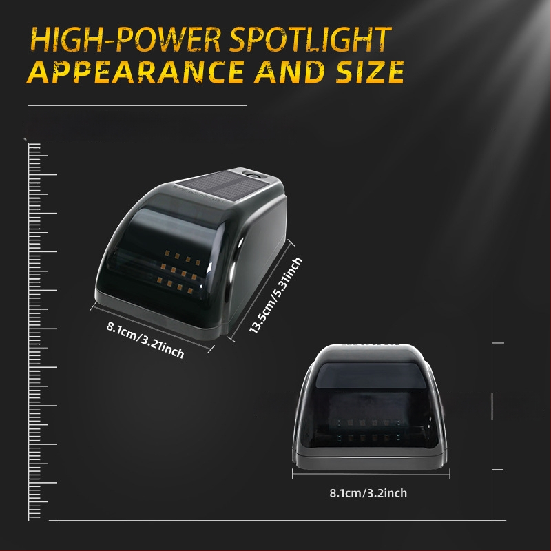 Ηλιακό φως σηματοδότη οροφής καμπίνας – 12 LED, 5W, 12V, 500 lm, ABS