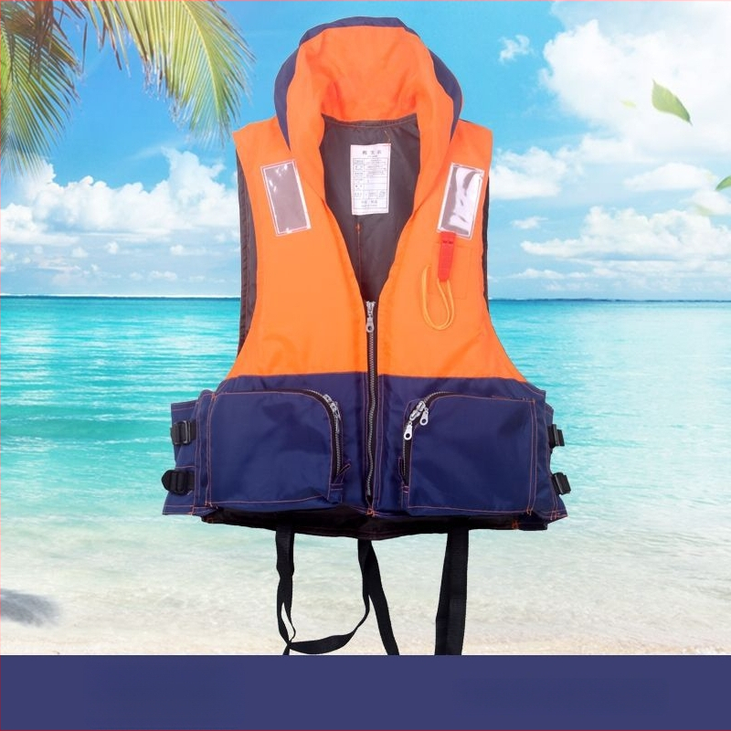 Ανδρικό επαγγελματικό φορητό γιλέκο σωτηρίας για ψάρεμα και κατάδυση, με παχύτερο Oxford ύφασμα και υψηλή πλευστότητα για βάρκες