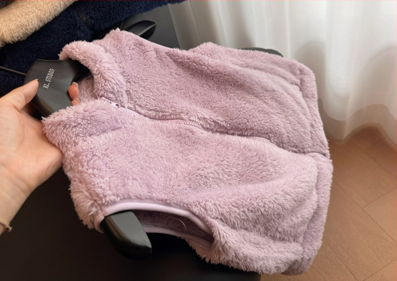 Παιδικό γιλέκο φλίς με φερμουάρ, εξωτερικό ύφασμα πολυεστέρα φλίς, επένδυση πολυεστέρας, χωρίς κουκούλα, στυλ καρνταγιάν, για παιδιά 3–8 ετών, κατάλληλο για χειμώνα, άνοιξη και φθινόπωρο