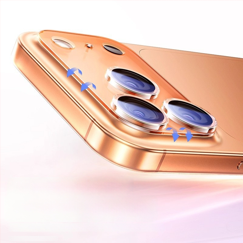 Film pentru lentila camerei din sticlă temperată pentru seria iPhone 13/14 — acoperire 3D completă, claritate HD, praf rezistent, antiamprente