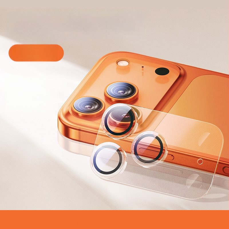 Film pentru lentila camerei din sticlă temperată pentru seria iPhone 13/14 — acoperire 3D completă, claritate HD, praf rezistent, antiamprente