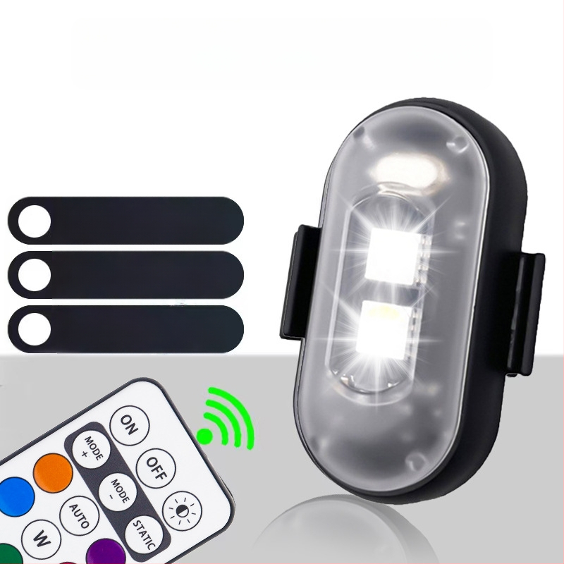 Ασύρματο LED φως προειδοποίησης για drones και οχήματα — καθολικά συμβατό, 12V, 5W, LED 5050, 6500K