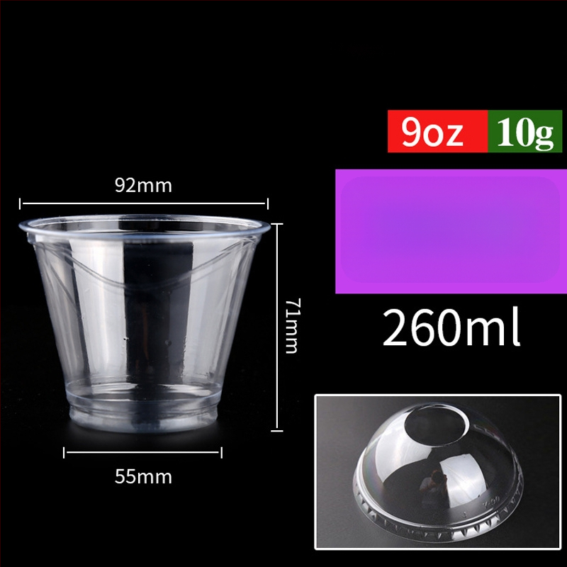 Μίας χρήσης PET ποτήρι για ροφήματα με γάλα/latte, 301–400 ml, διαφανές, χωρίς διαρροές, εκτύπωση λογοτύπου, δυνατότητα προσαρμογής