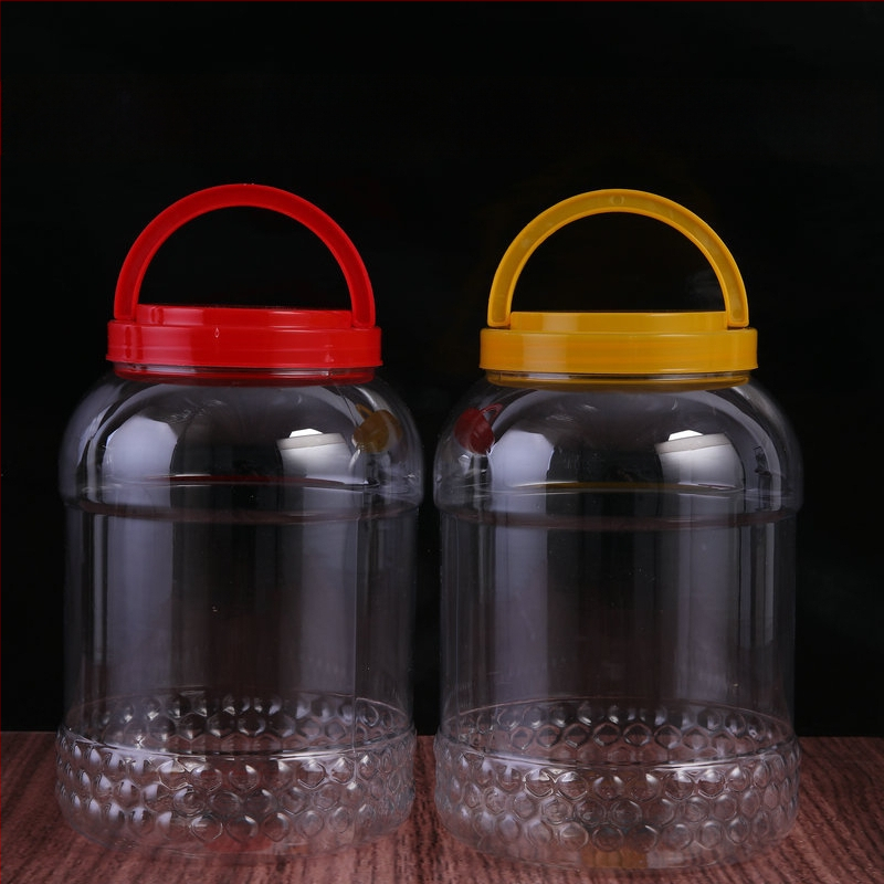 Прозрачен PET съд за съхранение с широко гърло, хранителна опаковка, офсетово печатване