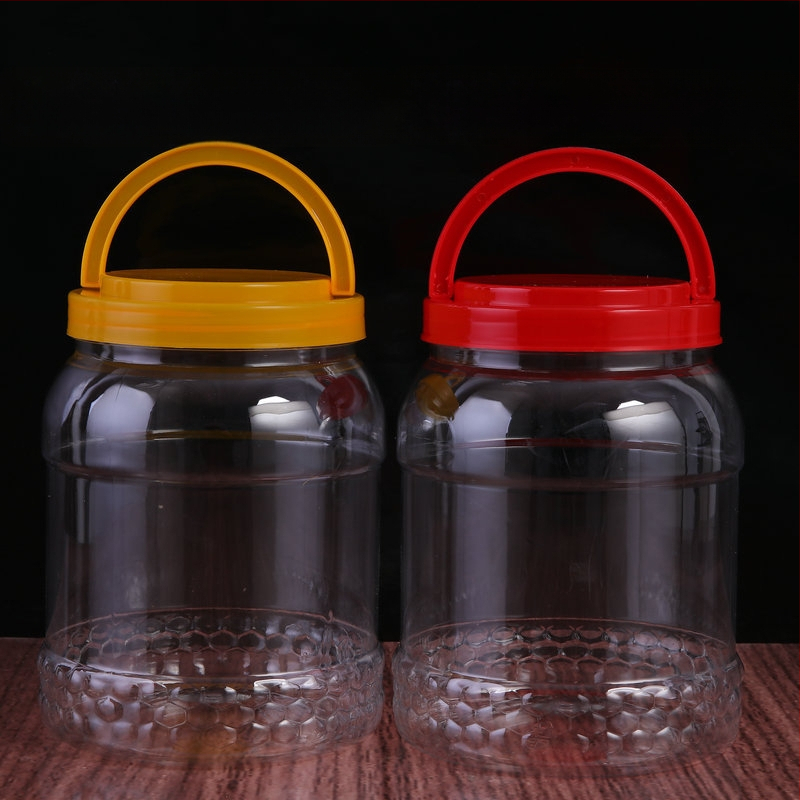 Прозрачен PET съд за съхранение с широко гърло, хранителна опаковка, офсетово печатване