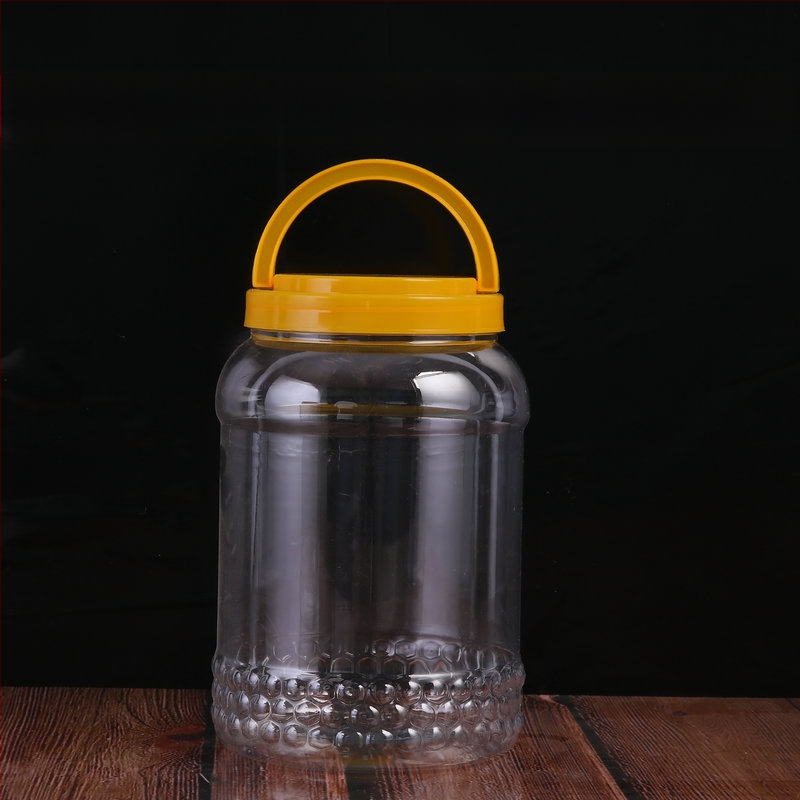 Прозрачен PET съд за съхранение с широко гърло, хранителна опаковка, офсетово печатване