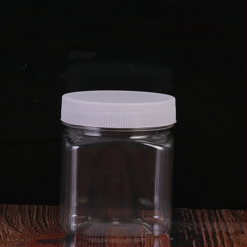 Прозрачен PET съд за съхранение с широко гърло, хранителна опаковка, офсетово печатване