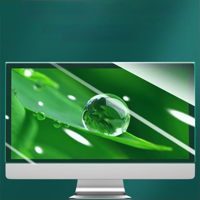 Protecție pentru ochi cu panou de separare suspendat, anti-lumină albastră, fără adeziv, pentru ecran de 24 inch Mac/desktop