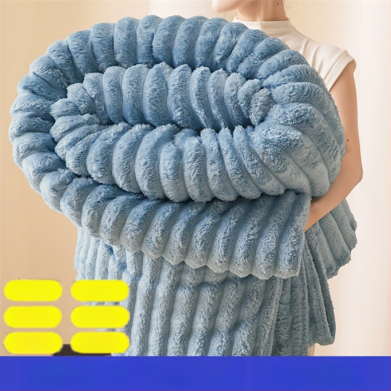 Zimska pliš deka s zaječjim krznom, coral fleece i debeli flanel za krevet