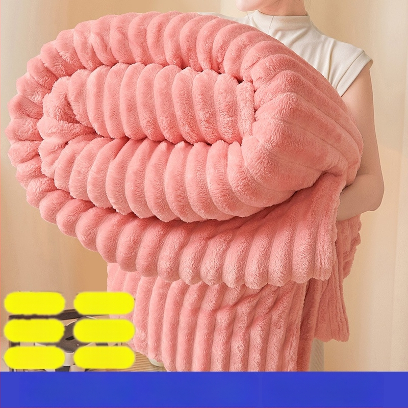 Zimska pliš deka s zaječjim krznom, coral fleece i debeli flanel za krevet