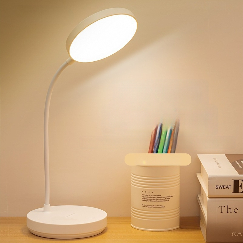 Stolna LED lampa za zaštitu očiju, punjiva i USB napajanje, pogodna za studentske domove i spavaće sobe, svjetiljka za čitanje i noćno svjetlo