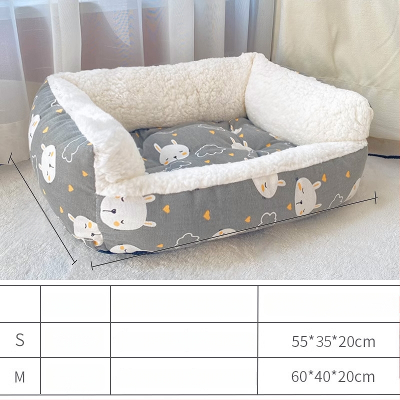 Специална котешка постелка за клетка, зимна топла платформа и котешко гнездо за сън, удебелена за зимата — плюш; Произход: Германия; Марка: Xinji; Миеща се; Монтаж: свободна инсталация