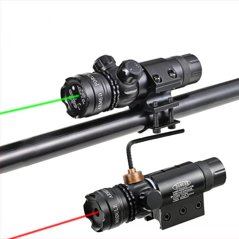 Πράσινο λέιζερ σκοπευτικό με χαμηλό προφίλ σφιγκτήρα σωλήνα, αντισεισμικό, ρύθμιση σε δύο άξονες