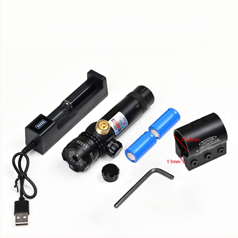 Πράσινο λέιζερ σκοπευτικό με χαμηλό προφίλ σφιγκτήρα σωλήνα, αντισεισμικό, ρύθμιση σε δύο άξονες