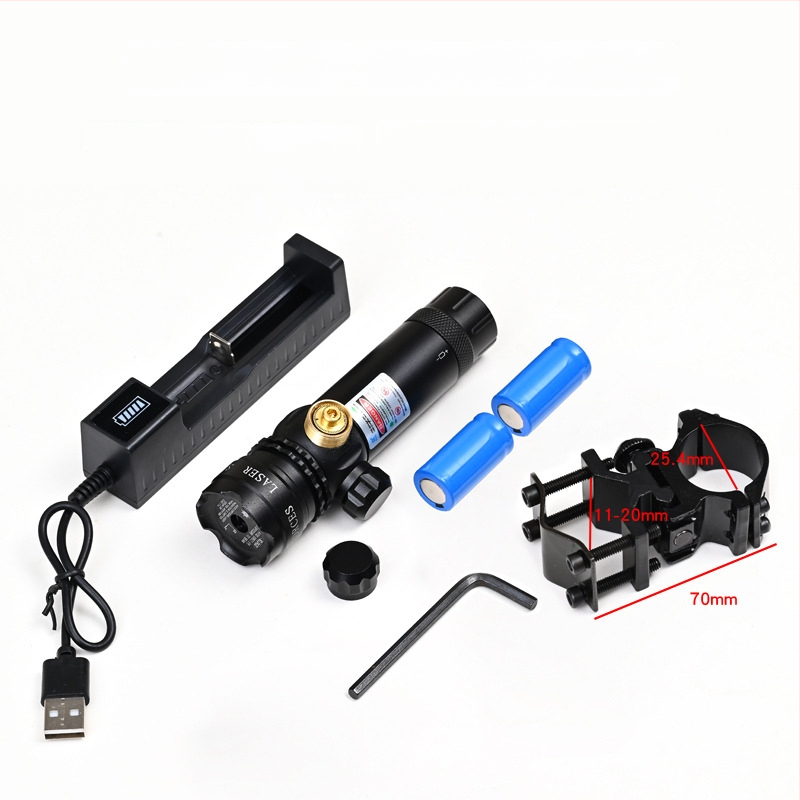 Πράσινο λέιζερ σκοπευτικό με χαμηλό προφίλ σφιγκτήρα σωλήνα, αντισεισμικό, ρύθμιση σε δύο άξονες