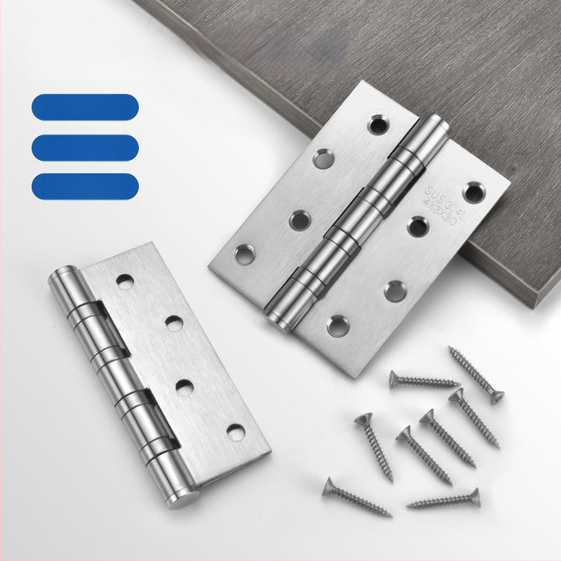 Rozsdamentes acél pánt, vastagított kivitelben, kefés felülettel, modern egyszerű stílus, szekrényekhez és belső ajtókhoz