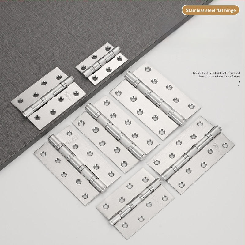 Rozsdamentes acél pánt, vastagított kivitelben, kefés felülettel, modern egyszerű stílus, szekrényekhez és belső ajtókhoz