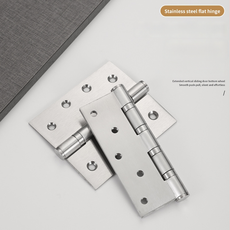 Rozsdamentes acél pánt, vastagított kivitelben, kefés felülettel, modern egyszerű stílus, szekrényekhez és belső ajtókhoz