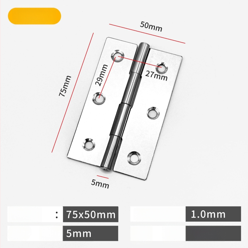 Rozsdamentes acél pánt, vastagított kivitelben, kefés felülettel, modern egyszerű stílus, szekrényekhez és belső ajtókhoz