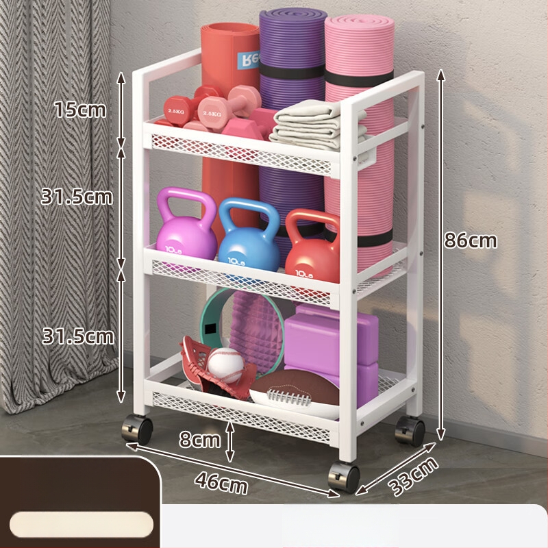 Fitneszberendezés tárolókosár, modell ZA, vasból készült, minimalista stílus, 1 darab