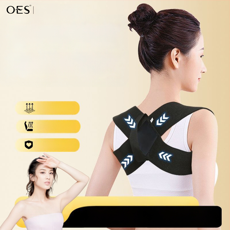 Corector de postură pentru umeri, Unisex, fibră de poliester, Model Oes curea de umăr, pentru yoga