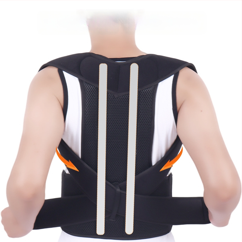 Ακινητοποιητής πλάτης, ζώνη διόρθωσης στάσης, αναπνεύσιμος πολυεστέρας, ρυθμιζόμενη, για όλες τις εποχές