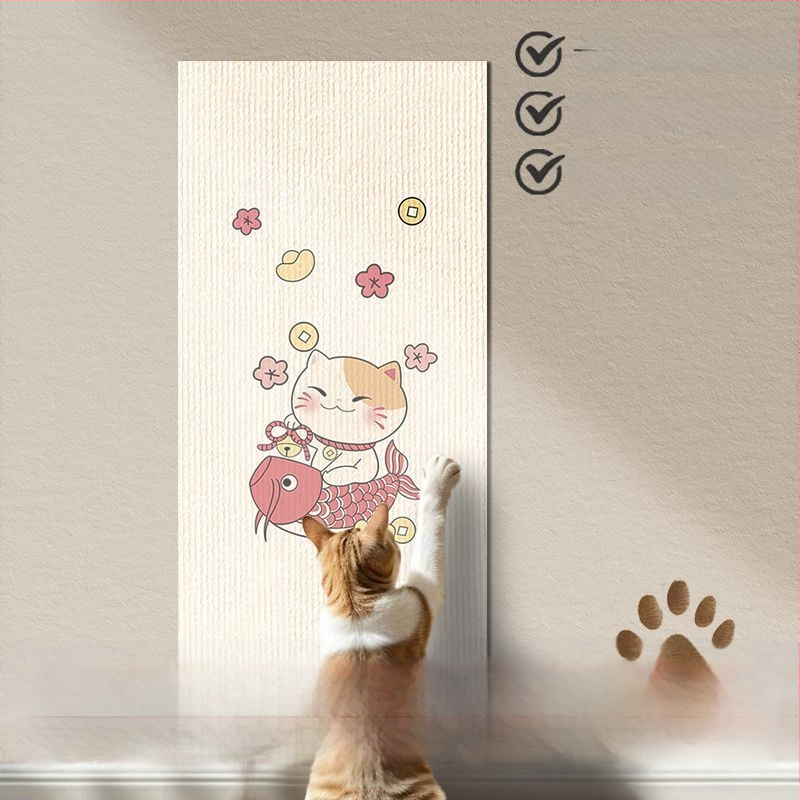 Πίνακας τοίχου γρατζουνίσματος για γάτες, ενισχυμένη επιφάνεια αντοχής στη γρατζουνιά, εκτυπωμένο κάθετο αυτοκόλλητο τοίχου για προστασία επίπλων. Μάρκα: Other; Υλικό: Other; Στυλ: Απλό; Εισαγωγή: Όχι