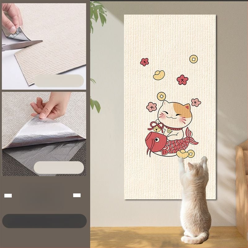 Πίνακας τοίχου γρατζουνίσματος για γάτες, ενισχυμένη επιφάνεια αντοχής στη γρατζουνιά, εκτυπωμένο κάθετο αυτοκόλλητο τοίχου για προστασία επίπλων. Μάρκα: Other; Υλικό: Other; Στυλ: Απλό; Εισαγωγή: Όχι