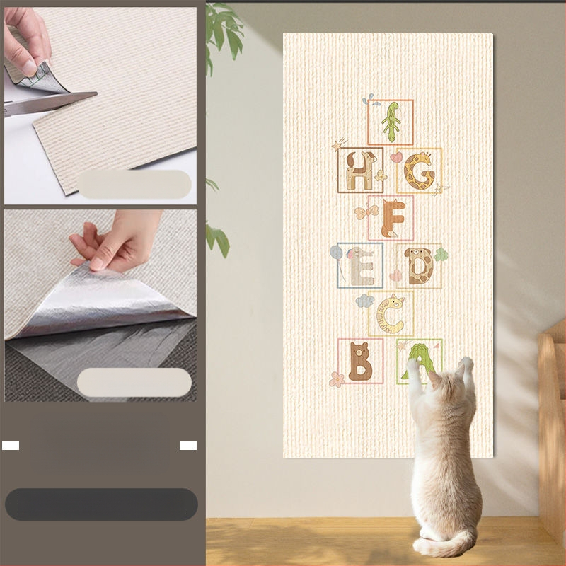 Πίνακας τοίχου γρατζουνίσματος για γάτες, ενισχυμένη επιφάνεια αντοχής στη γρατζουνιά, εκτυπωμένο κάθετο αυτοκόλλητο τοίχου για προστασία επίπλων. Μάρκα: Other; Υλικό: Other; Στυλ: Απλό; Εισαγωγή: Όχι